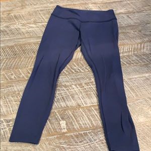 Navy 7/8 Lululemon leggings